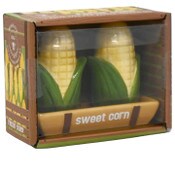 Wholesale - CORN SALT AND PEPPER SHAKERS W/TRAY, UPC: 840104978924